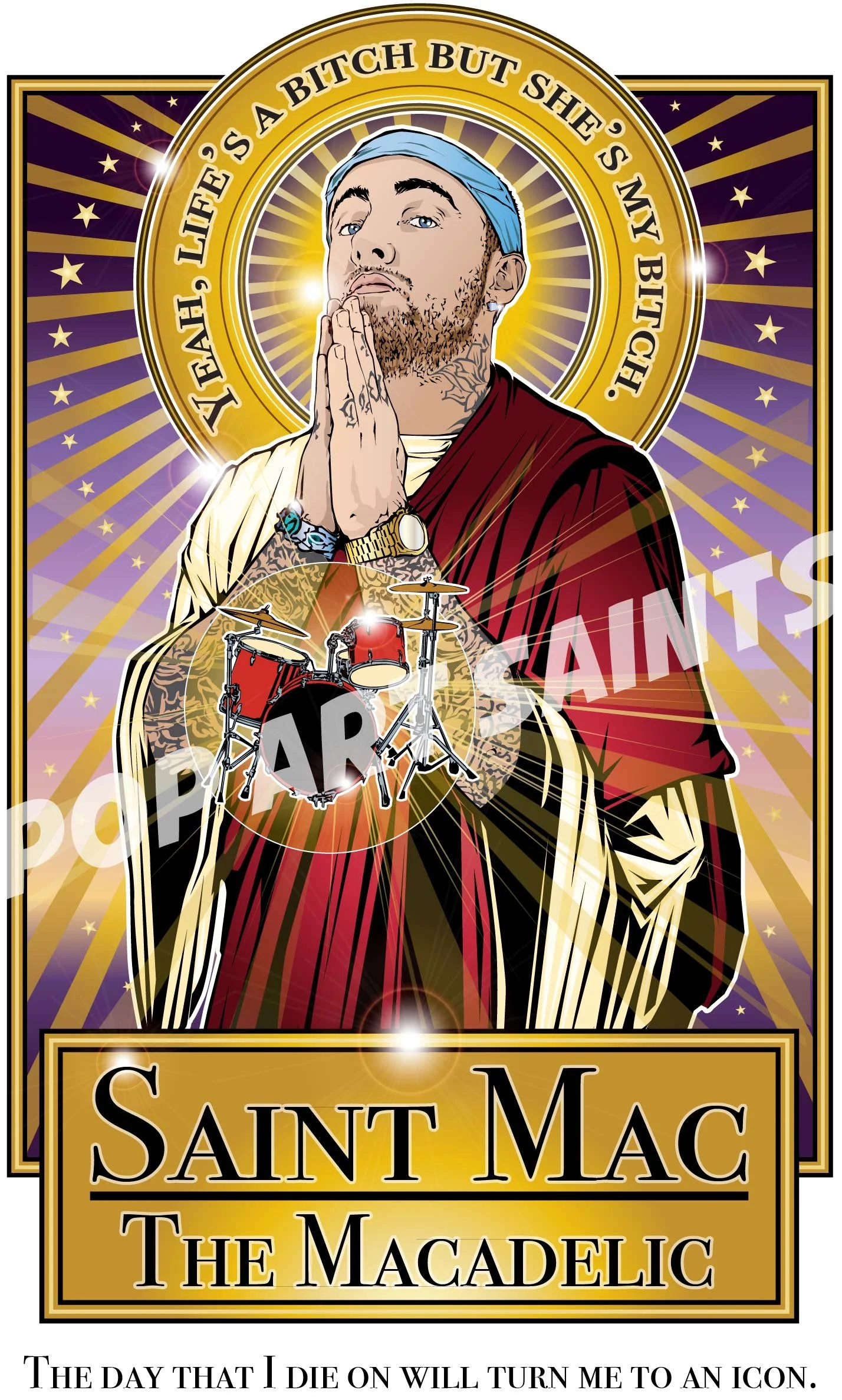 Mac Miller Print — POP ART SAINTS